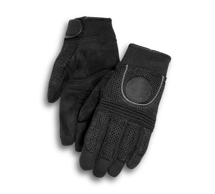 Men's Skull Full-Finger Mesh Gloves
