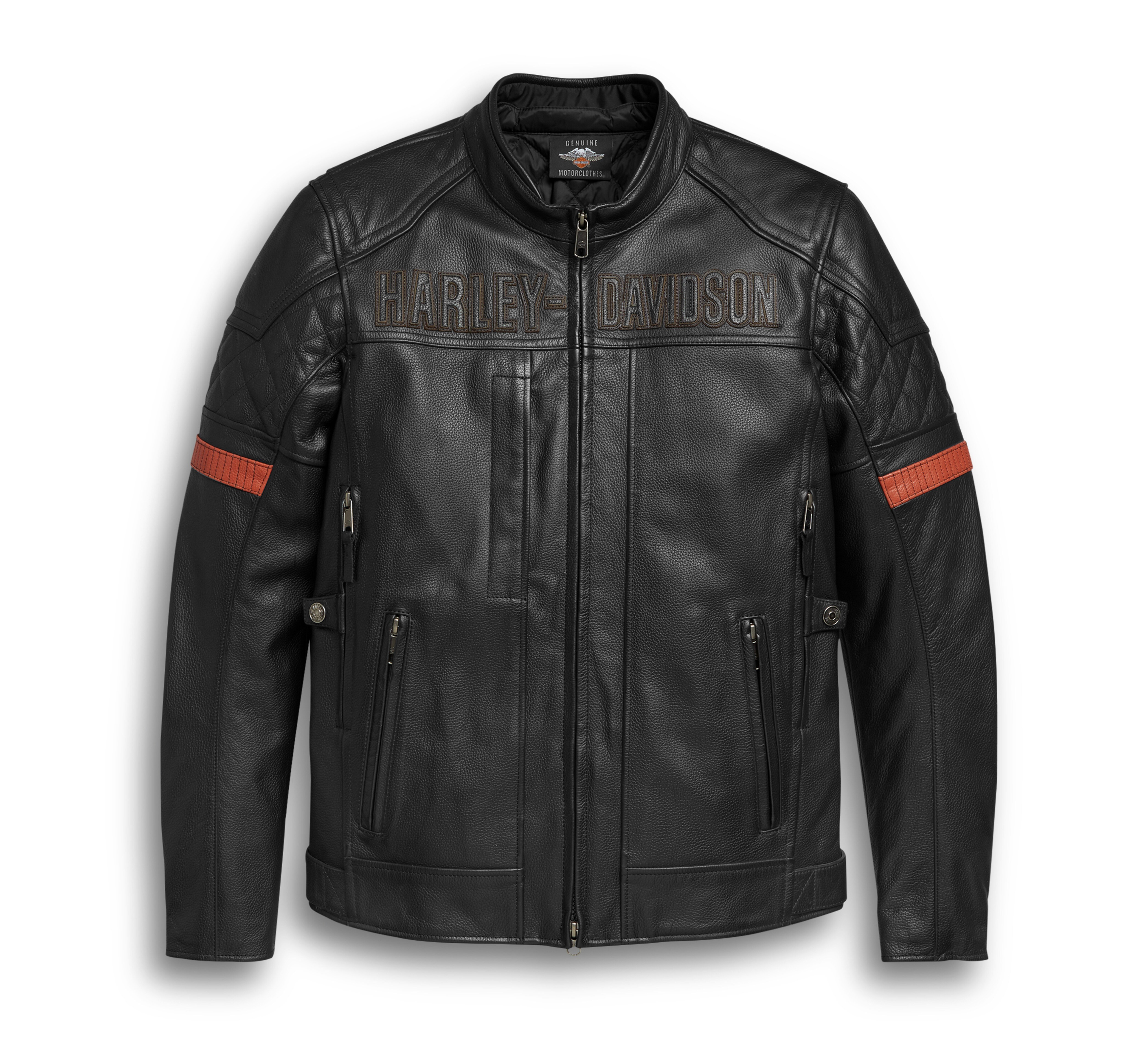 Men's Vanocker Waterproof Triple Vent System Leather Jacket