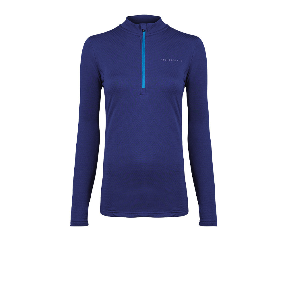 Higher State L/S 1/4 Zip Thermal Grid Women's Top