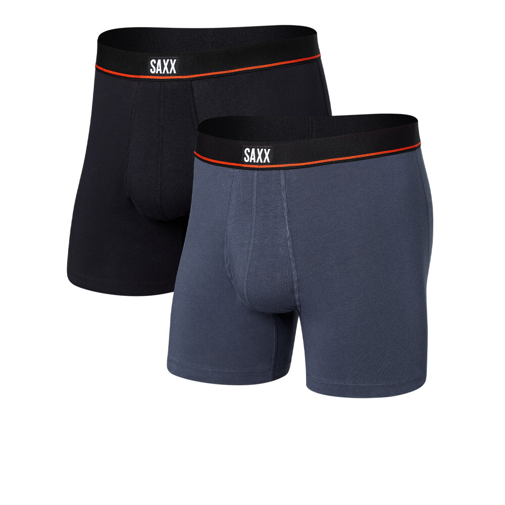 Saxx Non-Stop Stretch Cotton Boxer Briefs (2 Pack) - SS25