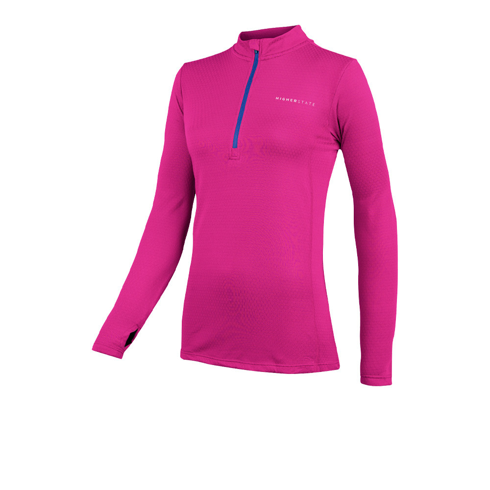 Higher State L/S 1/4 Zip Thermal Grid Women's Top