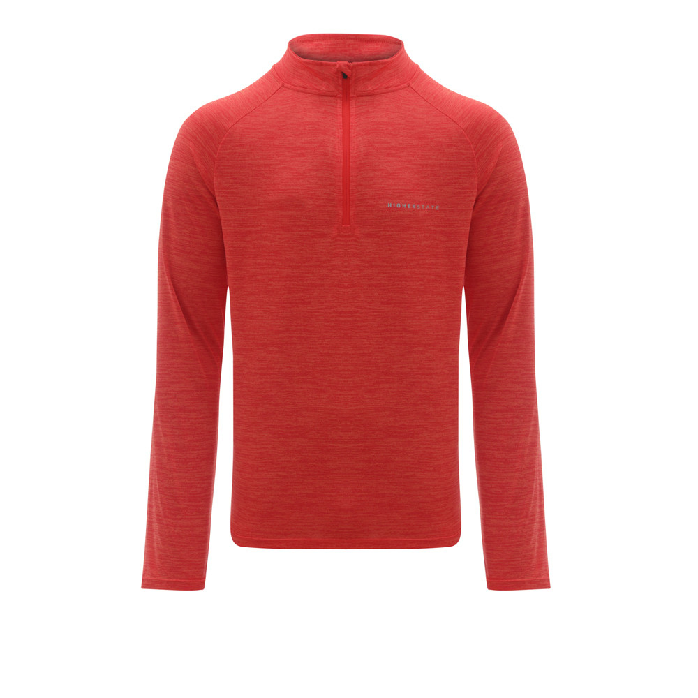 Higher State L/S Raglan 1/4 Zip Neck Top