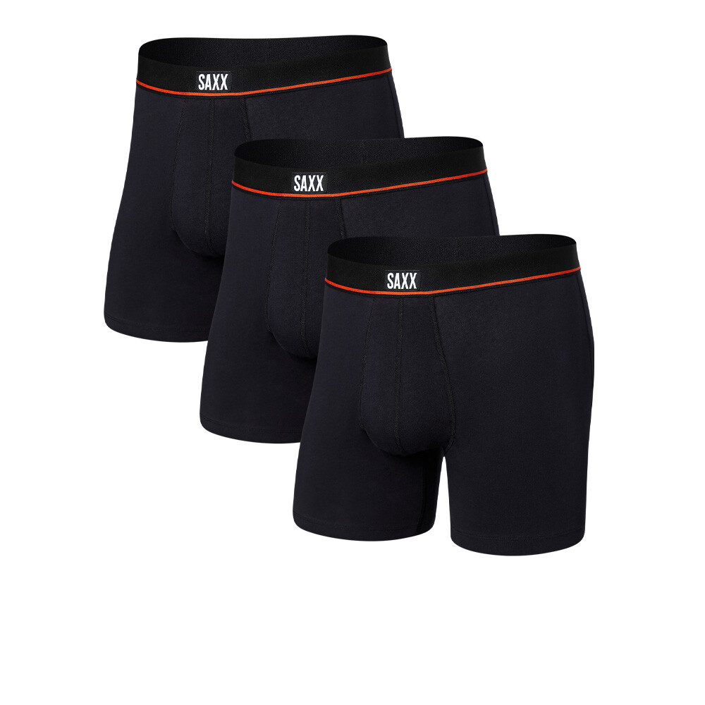 Saxx Non-Stop Stretch Cotton Boxer Briefs (3 Pack) - SS25