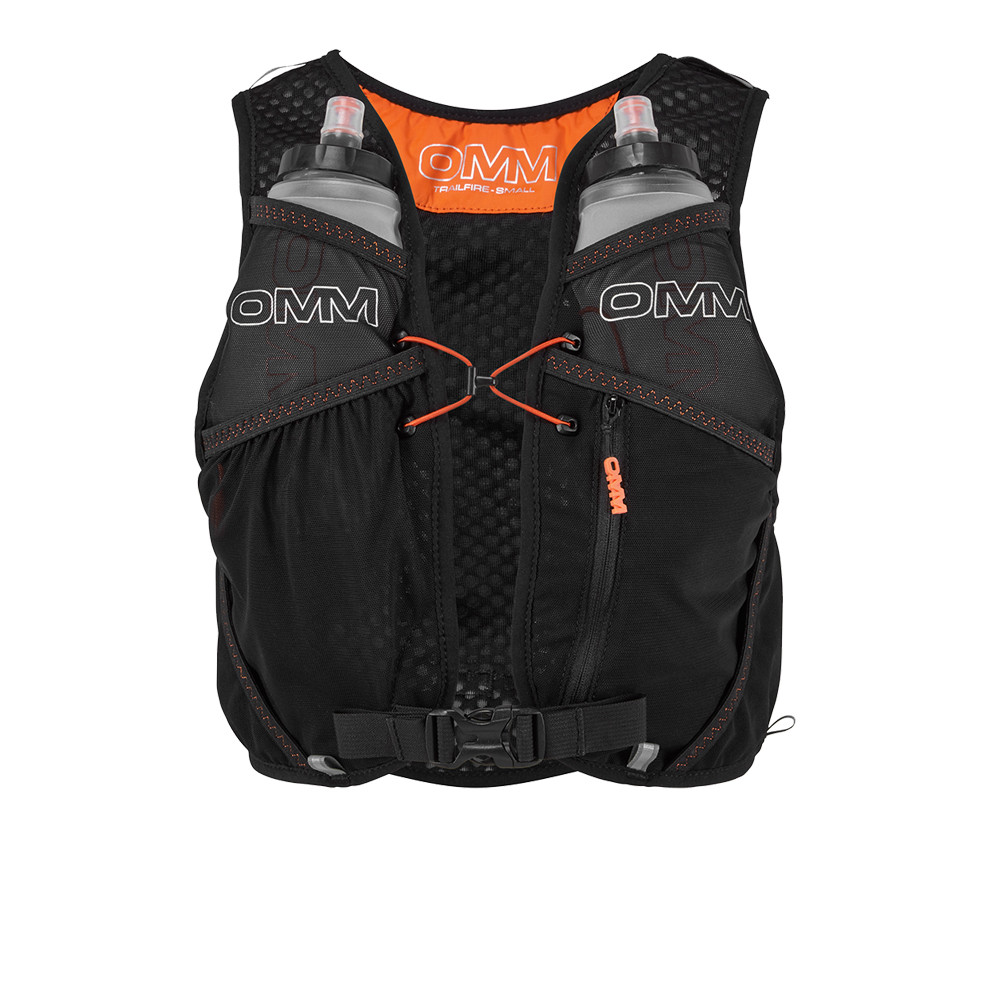 OMM TrailFire Running Vest with 2 x 350ml Flexi Flask Bottles (Medium) - AW24