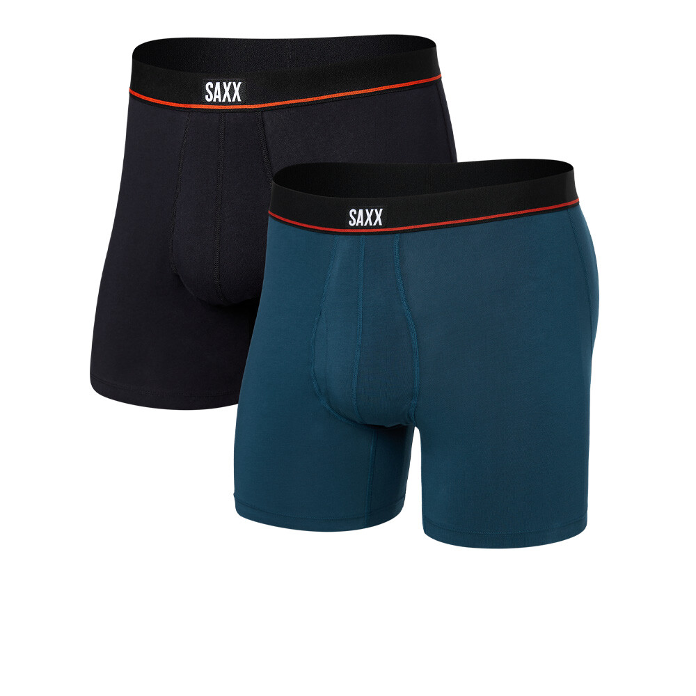 Saxx Non-Stop Stretch Cotton Boxer Briefs (2 Pack) - SS25
