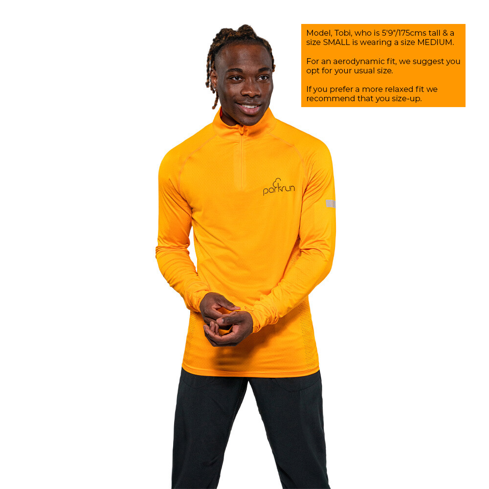Parkrun Apricot parkrun Men's 1/4 Zip Top