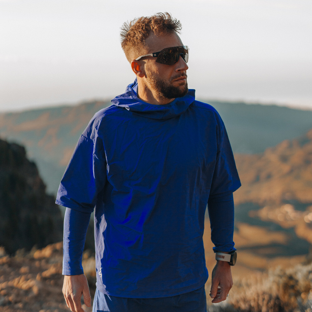 Higher State Hooded Short Sleeve Windbeater - SS25