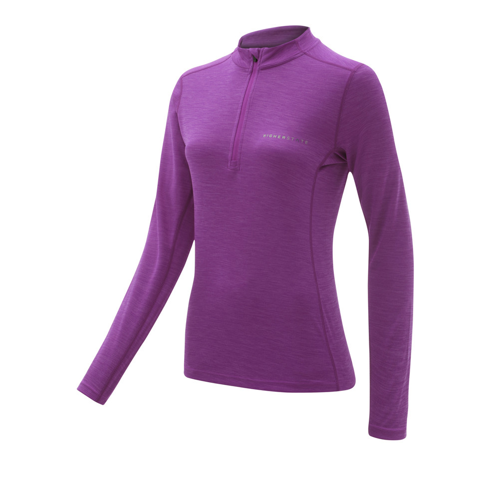 Higher State L/S 1/4 Zip Neck Women's Top