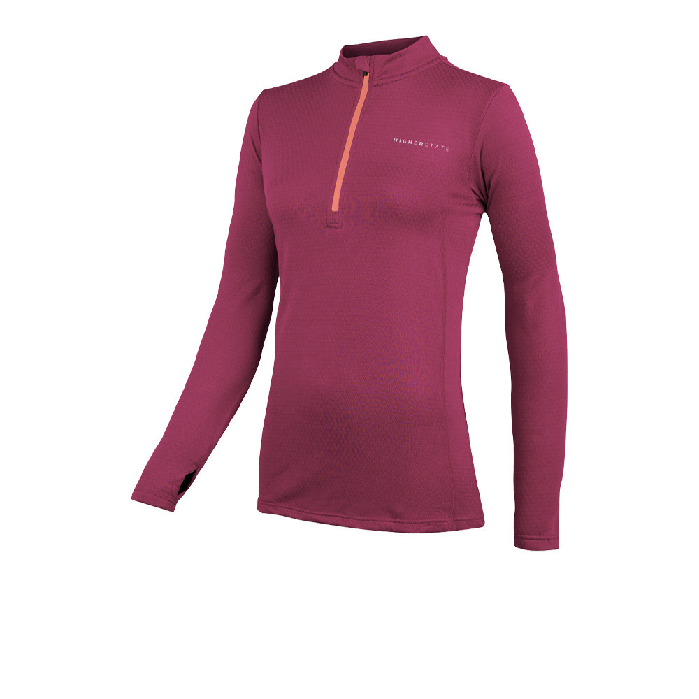 Higher State L/S 1/4 Zip Thermal Grid Women's Top