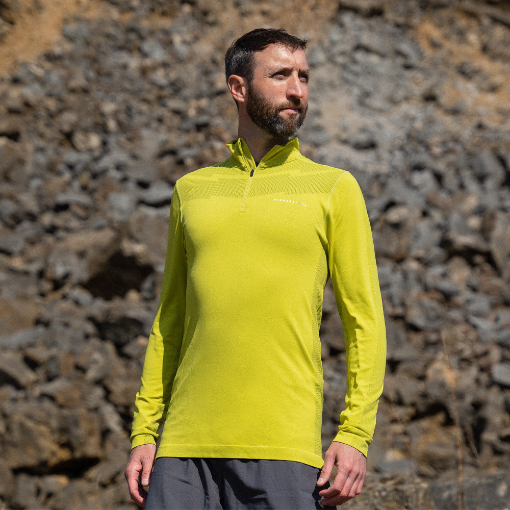 Higher State Seamfree Long Sleeve Half Zip Top