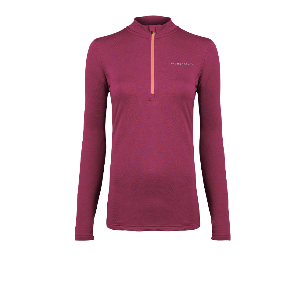 Higher State L/S 1/4 Zip Thermal Grid Women's Top
