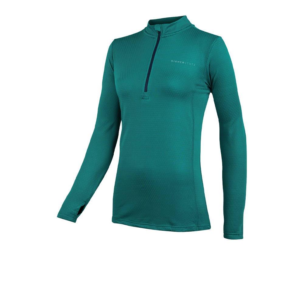 Higher State L/S 1/4 Zip Thermal Grid Women's Top