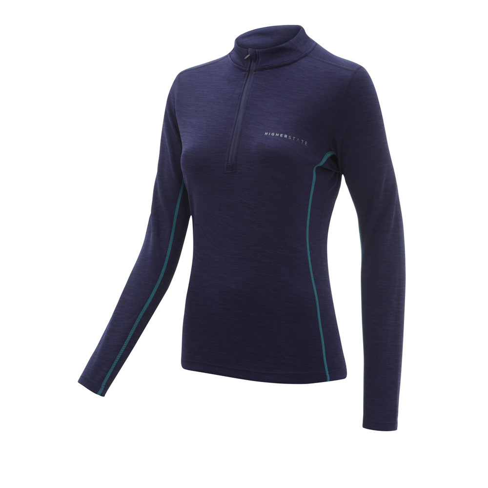 Higher State L/S 1/4 Zip Neck Women's Top