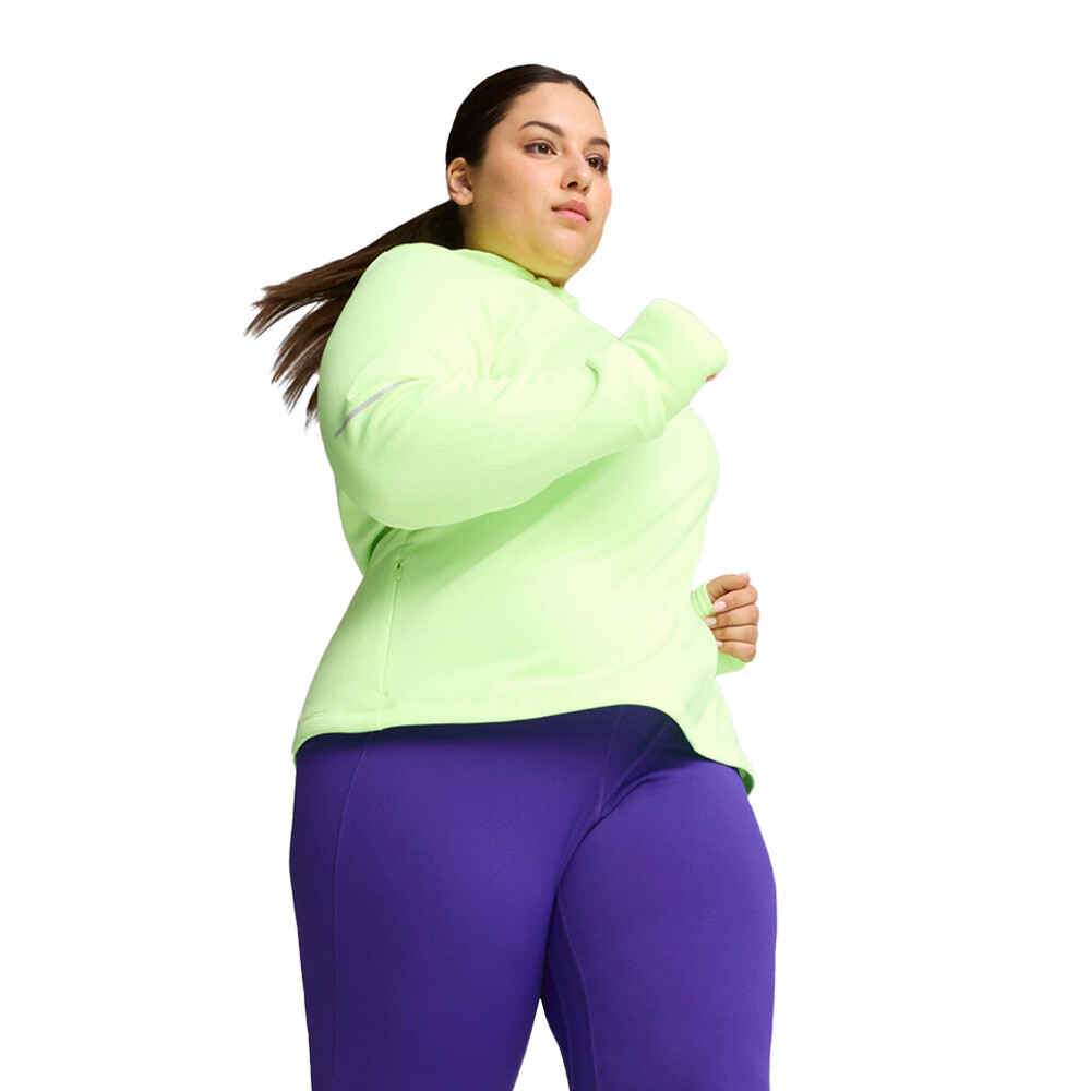 Puma Run Grid Fleece Half Zip Women's Top - AW24