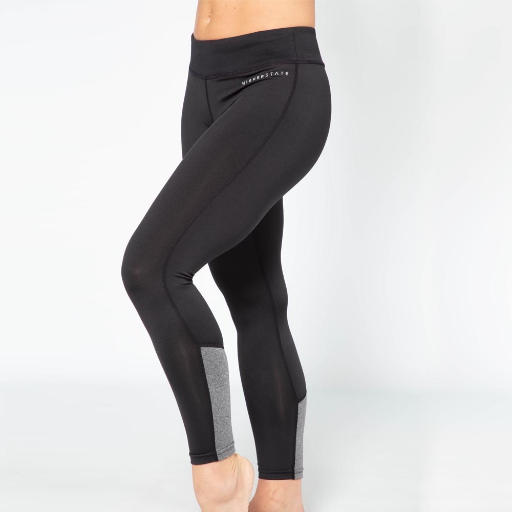 Higher State Panelled Marl 7/8 Women's Running Tights