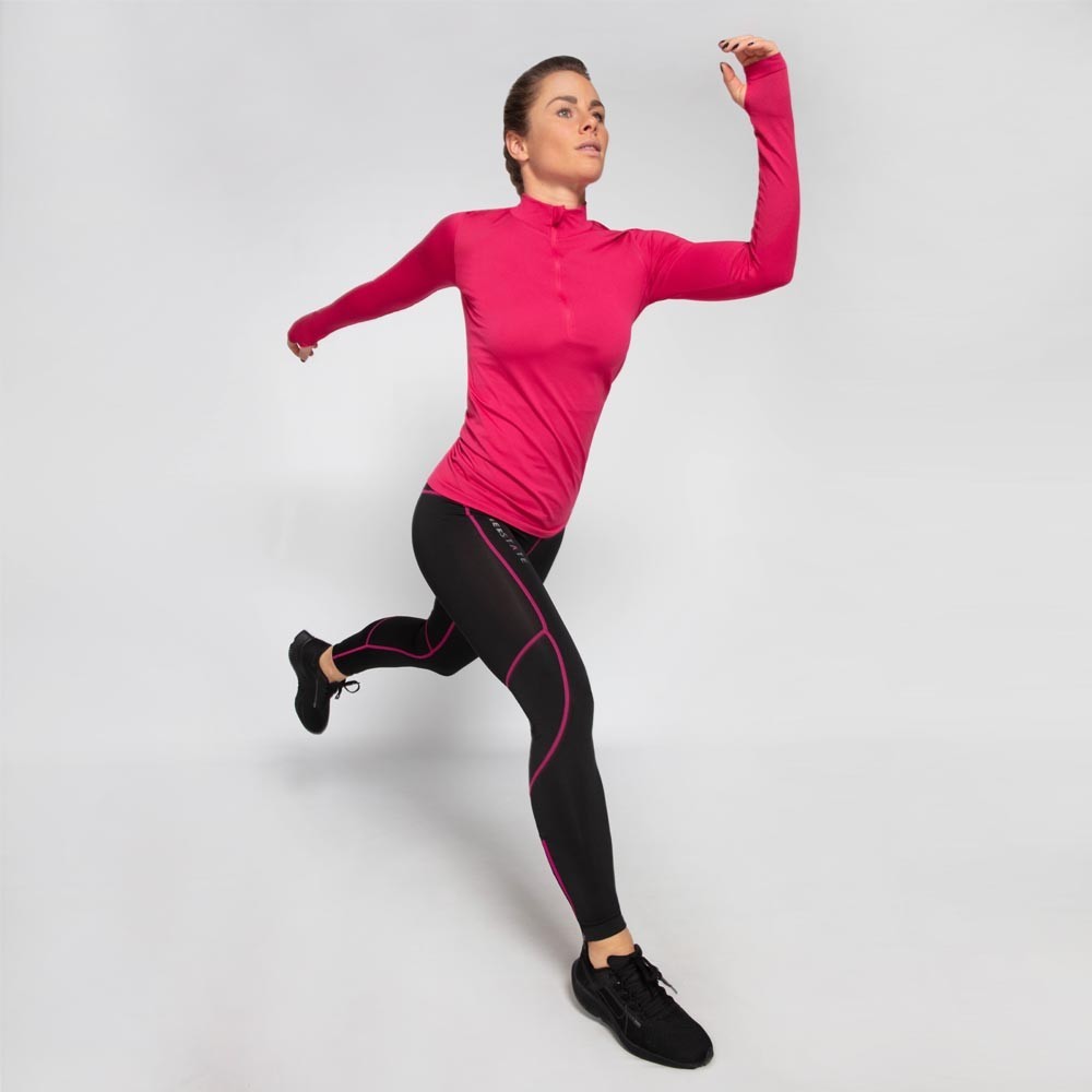 Higher State Seamfree Women's Long Sleeve Half Zip Top