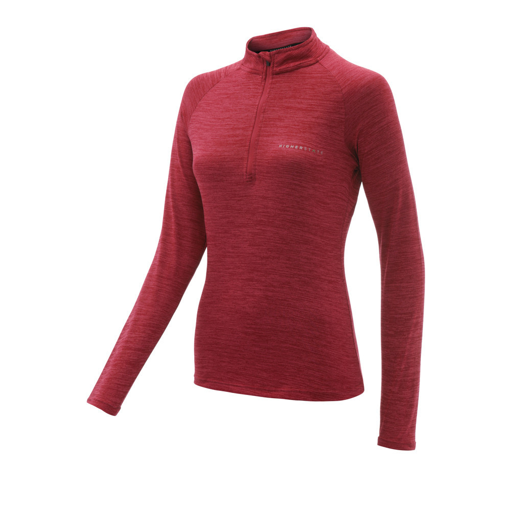 Higher State L/S Raglan 1/4 Zip Neck Women's Top