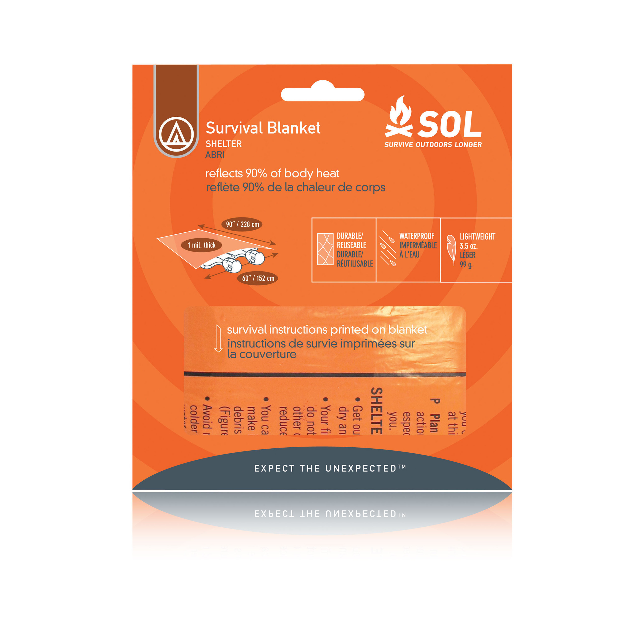 Adventure Ready Brands Adventure Medical Kits Survival Blanket (2 Person) - SS25