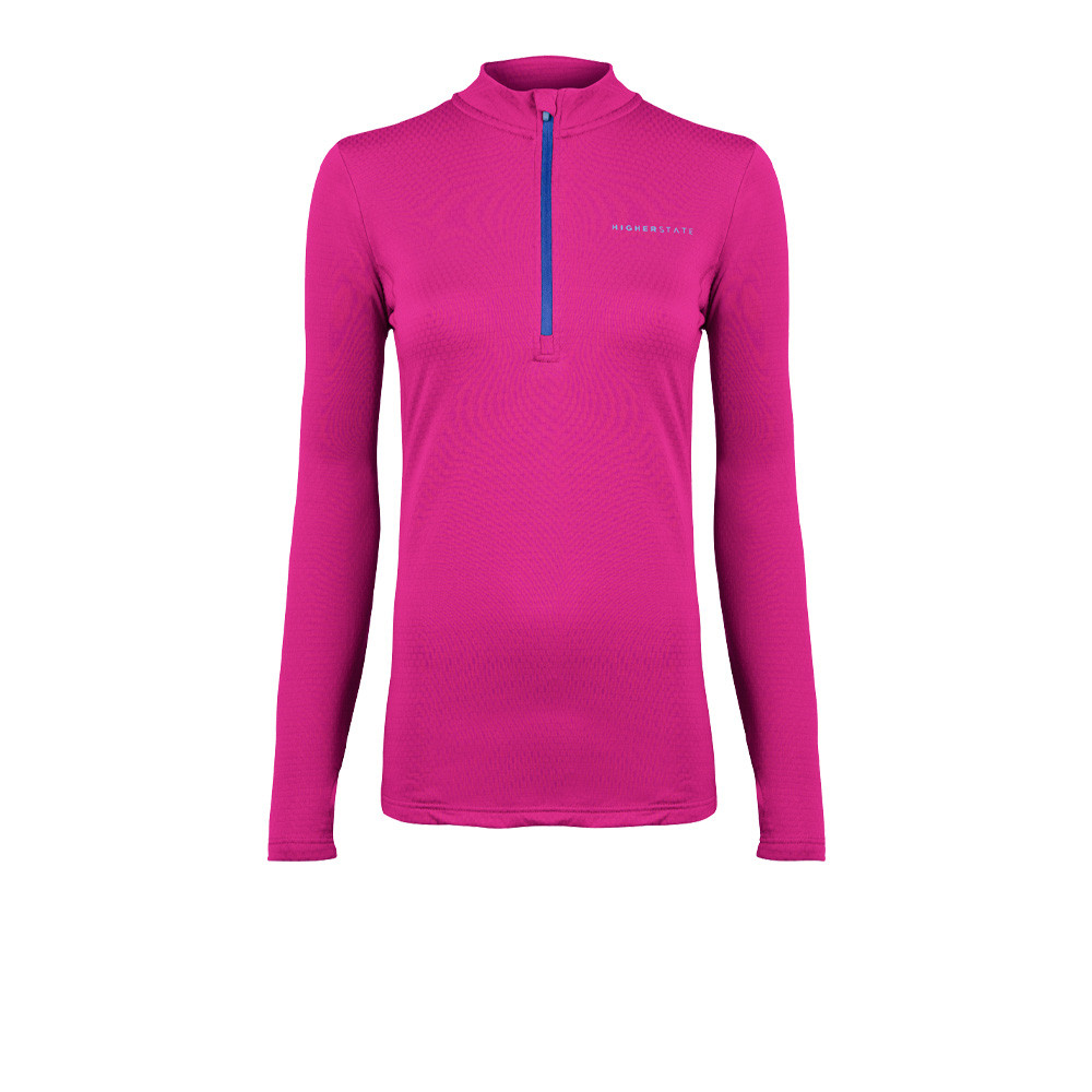 Higher State L/S 1/4 Zip Thermal Grid Women's Top