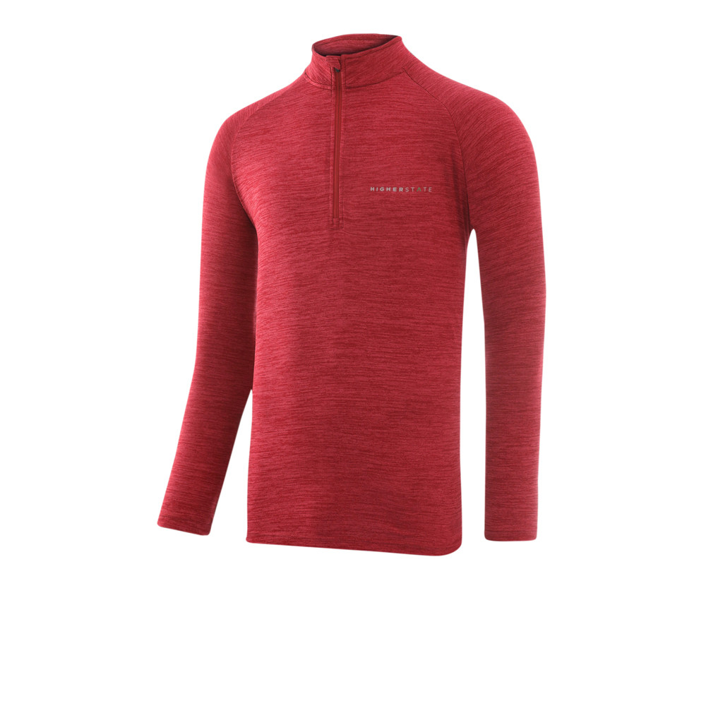 Higher State L/S Raglan 1/4 Zip Neck Top