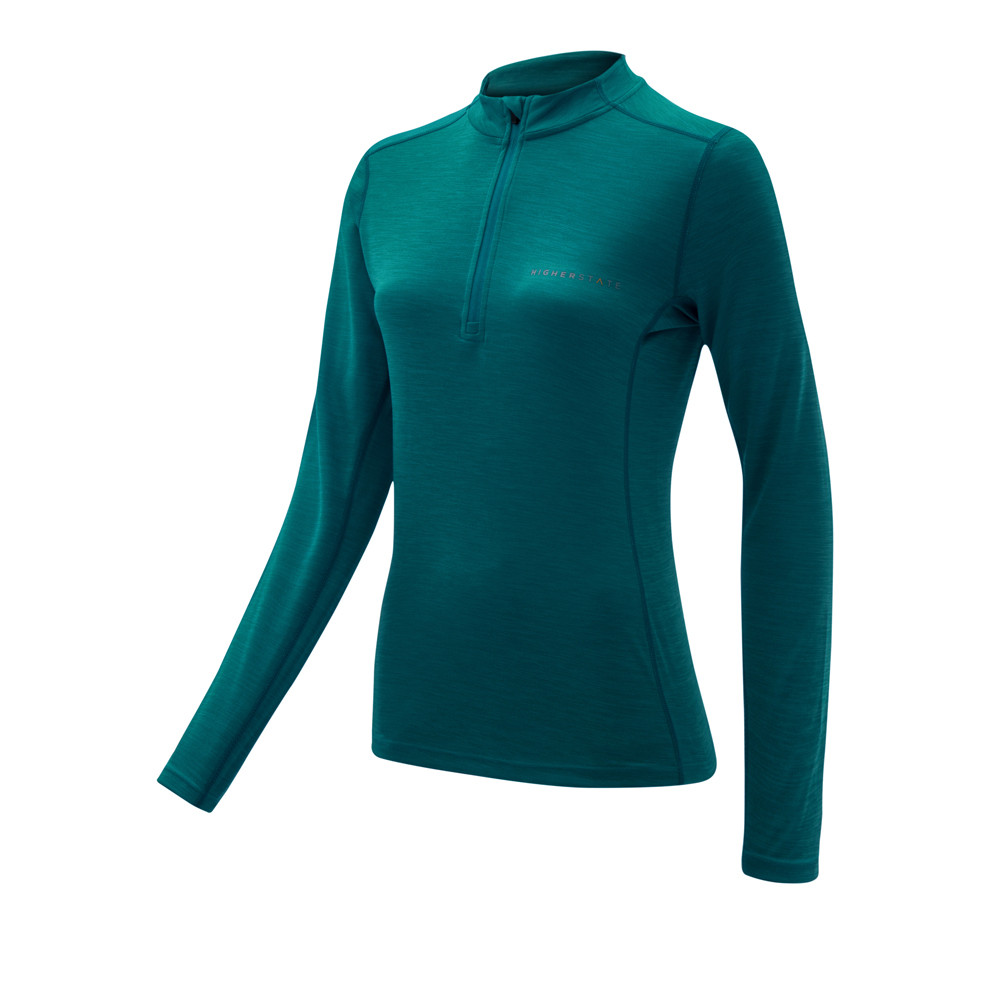 Higher State L/S 1/4 Zip Neck Women's Top