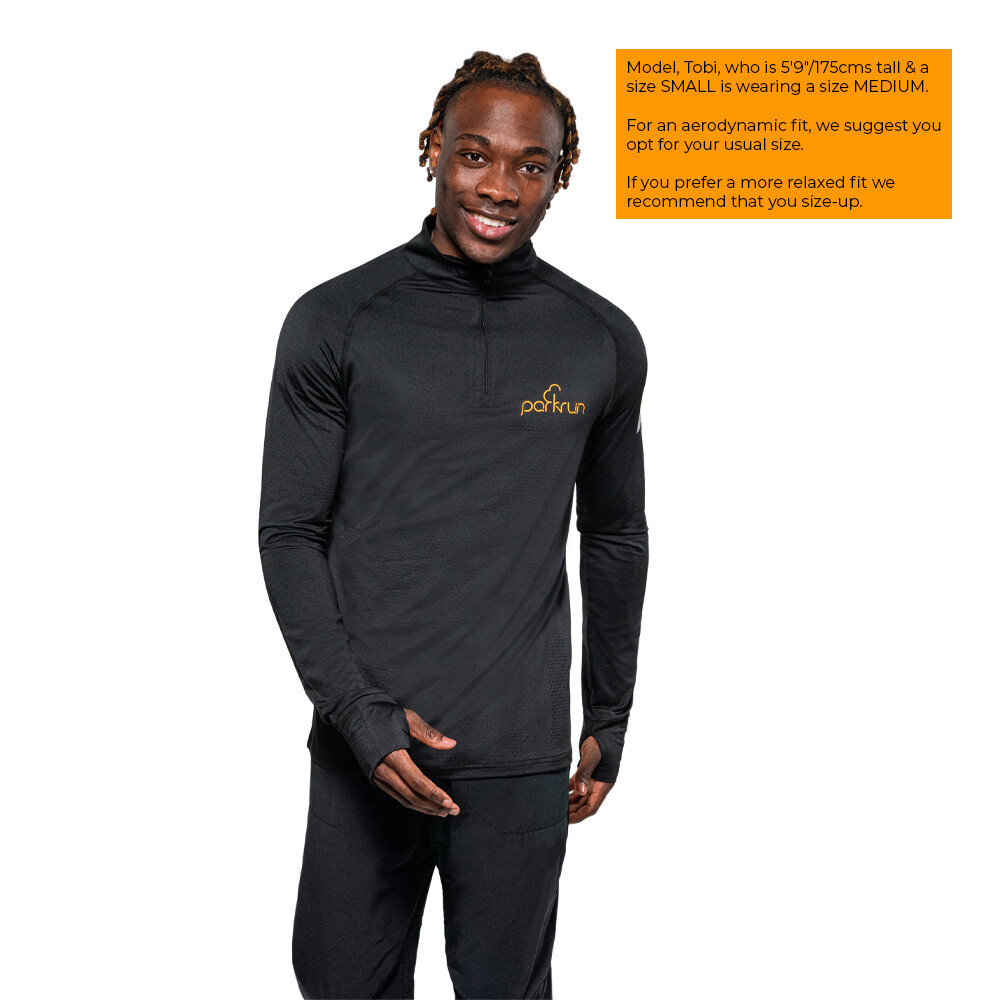 Parkrun Apricot parkrun Men's 1/4 Zip Top