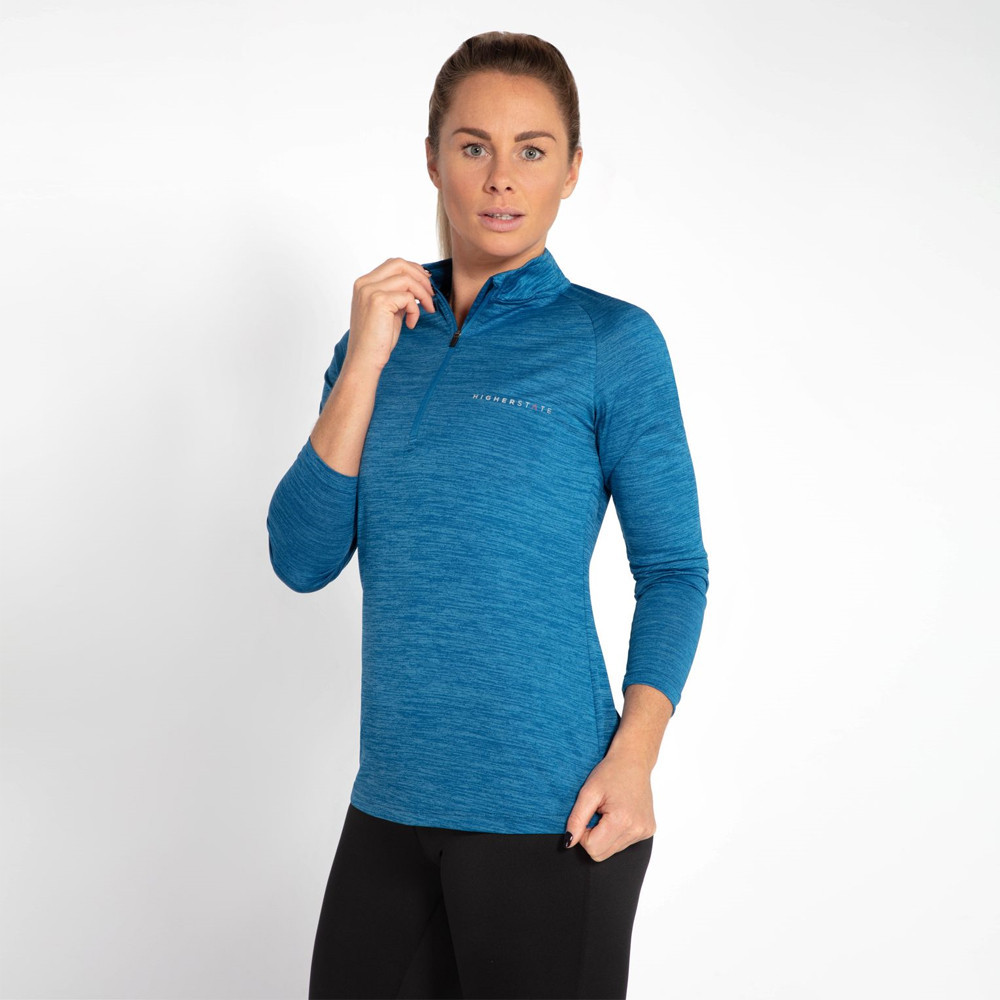 Higher State L/S Raglan 1/4 Zip Neck Women's Top