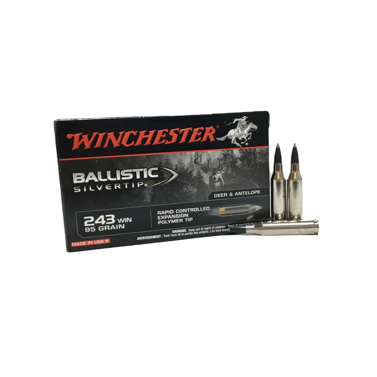 Winchester 243 Win 95gr Silvertip