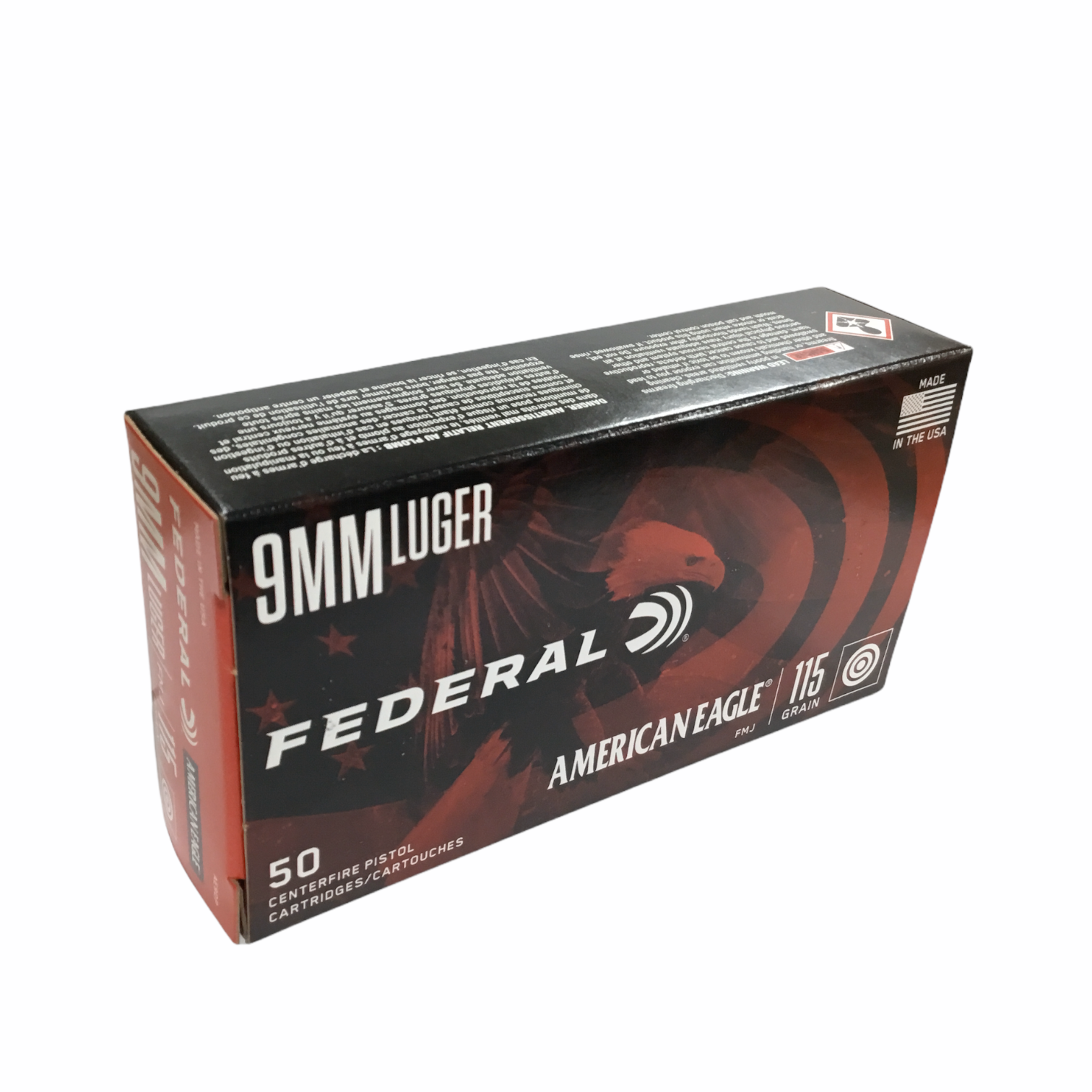 Federal 9mm Luger 115gr FMJ