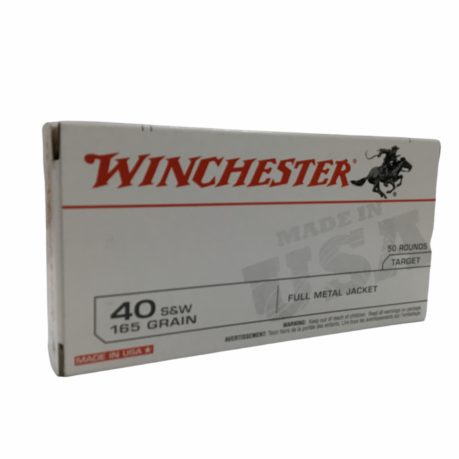 Winchester 40 S&W 165gr FMJ