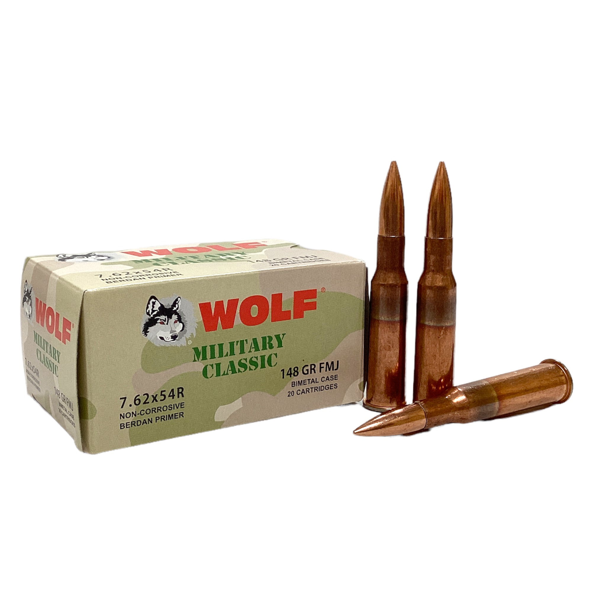 Wolf 7.62x 54R Military Classic