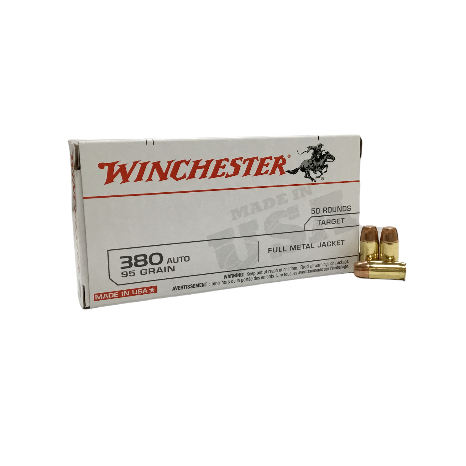 Winchester 380 ACP 95gr FMJ