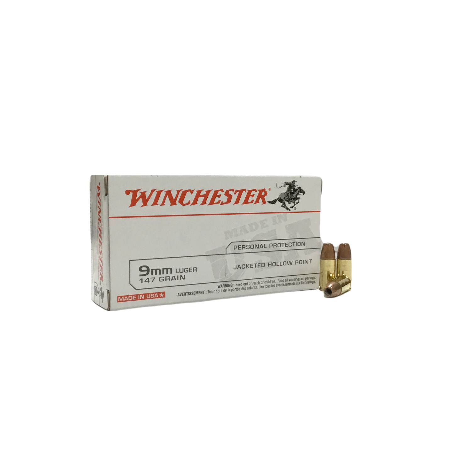 Winchester 9mm Jacketed Hollow Point