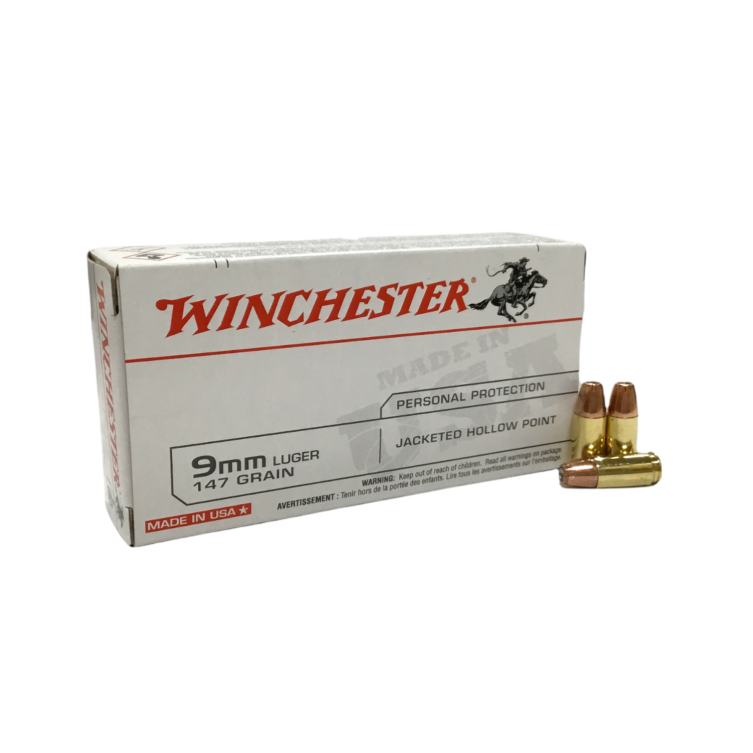 Winchester 9mm Jacketed Hollow Point