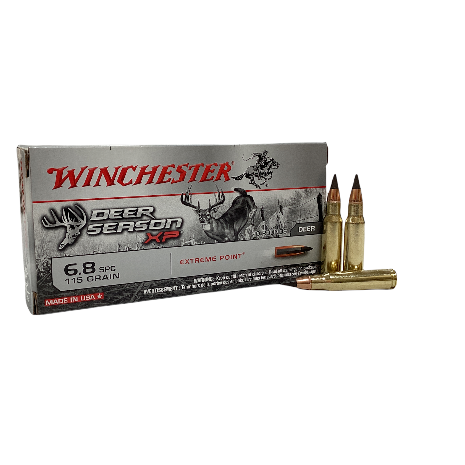 Winchester 6.8 SPC 115gr Extreme Point