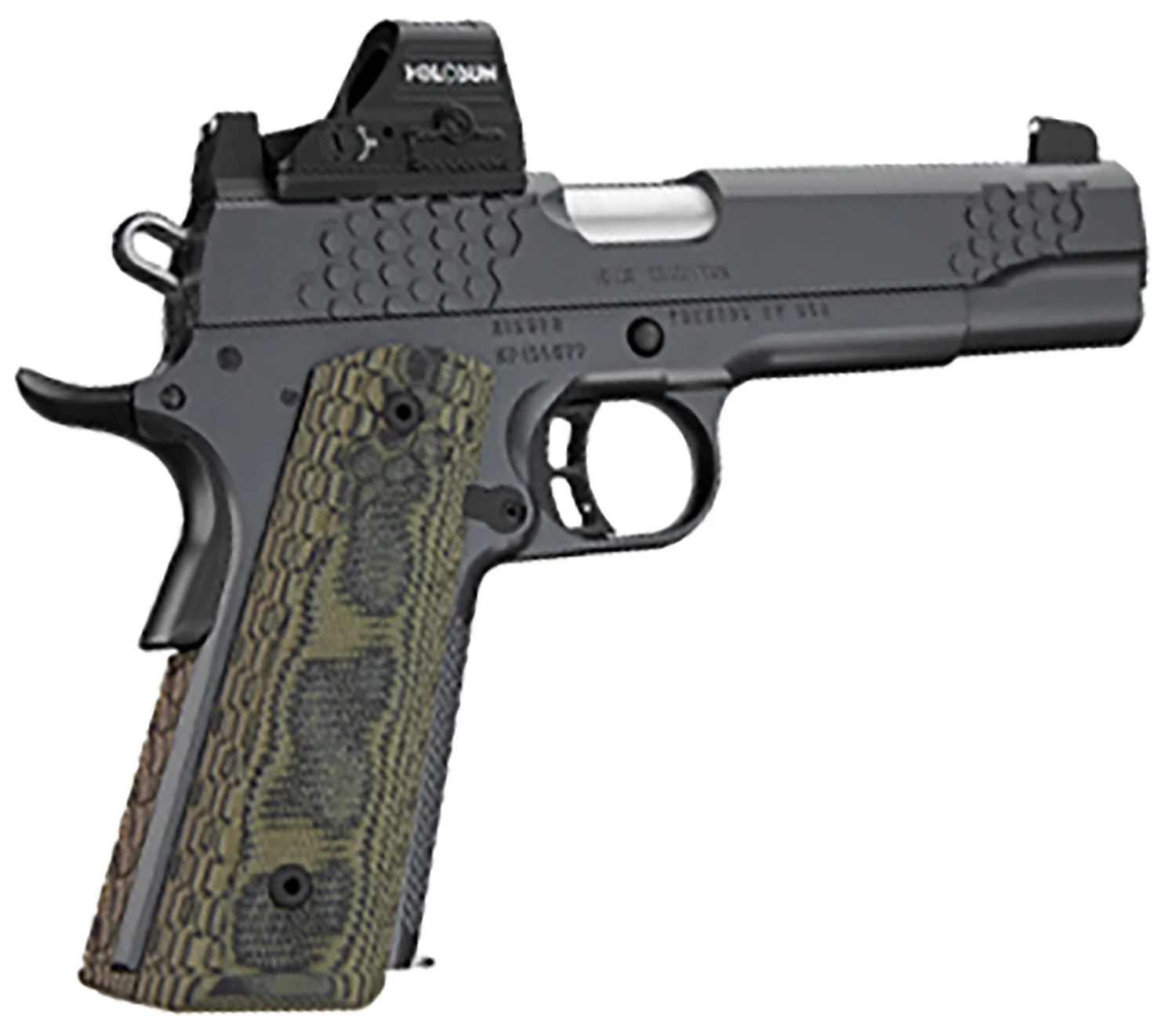 Kimber Mfg.,inc 3000435 KHX Custom (OI) 10mm 8+1 5 Front Serrations Stainless Steel Slide Gray KimPro II G-10 Grip - CLB Guns