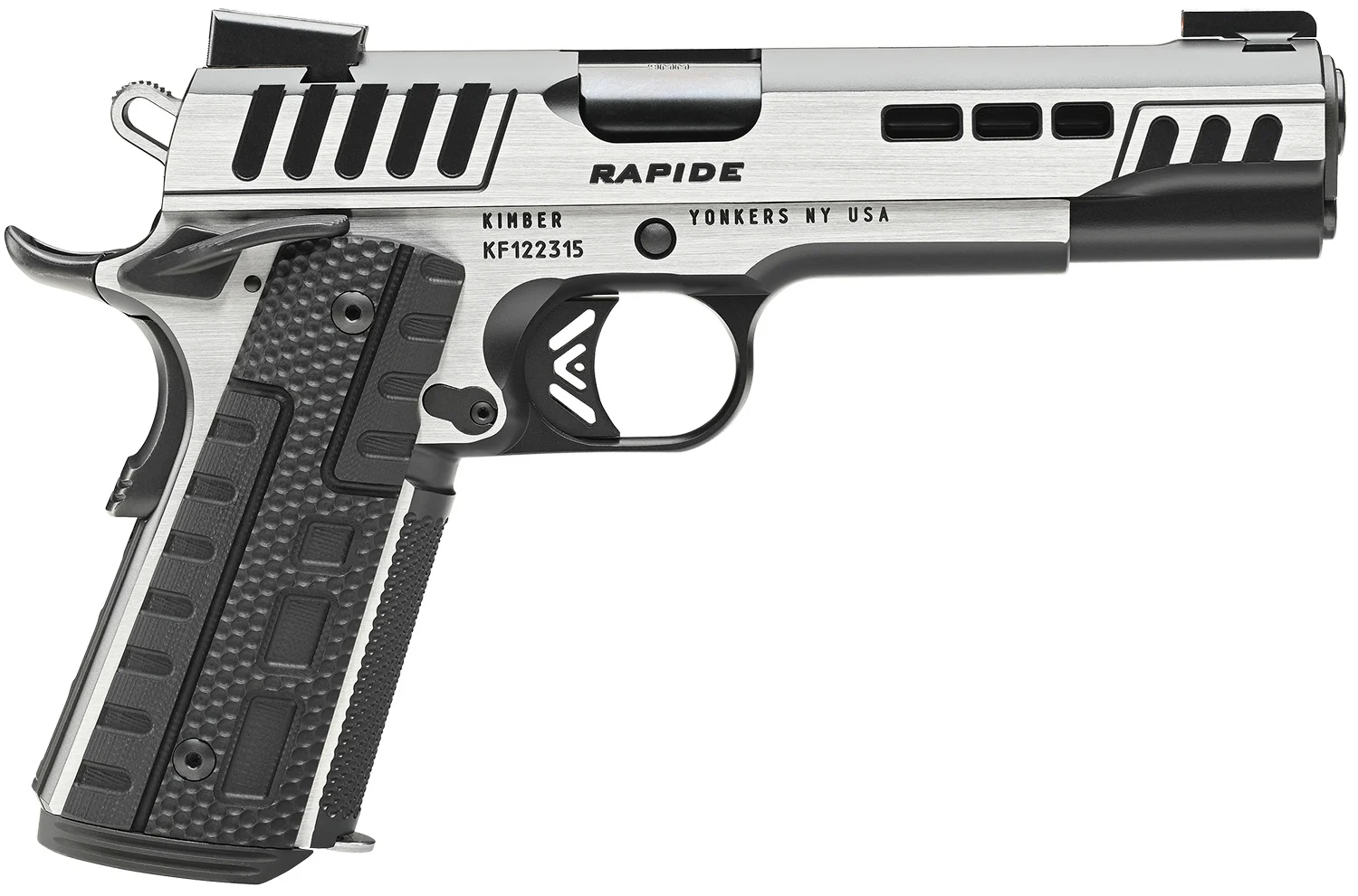 Kimber Mfg.,inc 3000421 Rapide Scorpius 9mm 9+1 5 Black KimPro II w/ Brush Polished Flats Stainless Steel Slide G10 Grip - CLB Guns