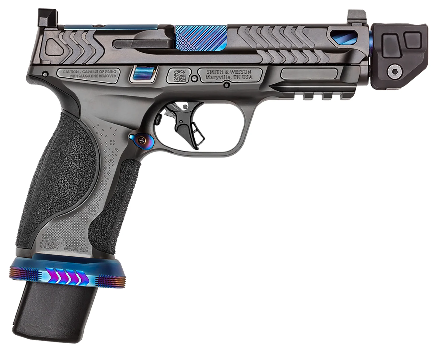 S W M P9 PC 14284 9M 4.875 23+1 BLUE/BLK - CLB Guns