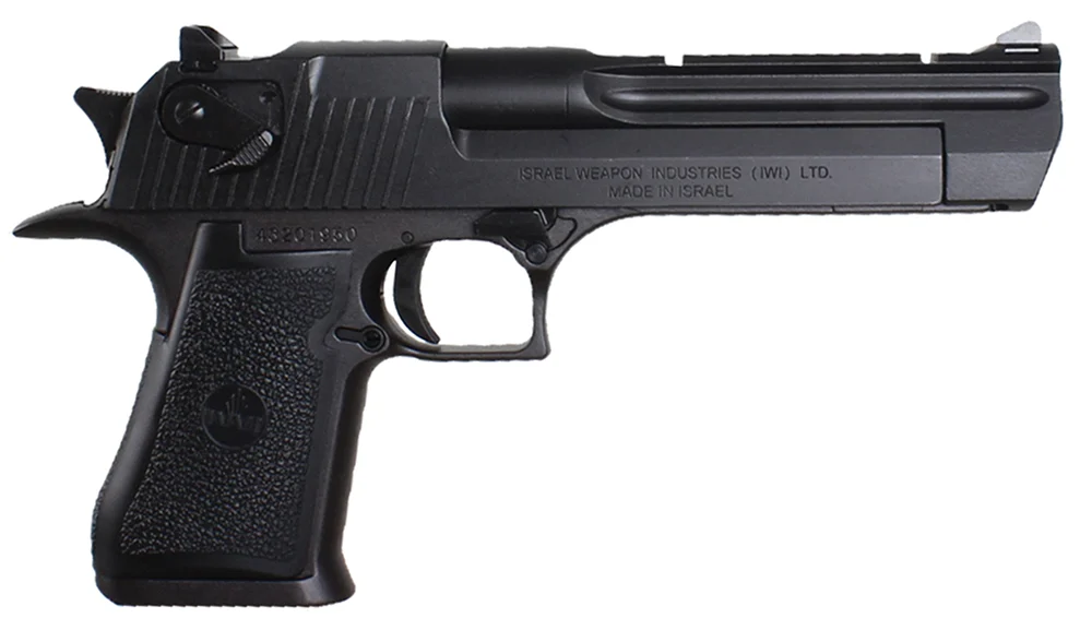 Magnum Research DE44CA Desert Eagle Mark XIX *CA Compliant 44 Rem Mag 6 8+1 Black Carbon Steel Frame Slide Black Rubber Grip - CLB Guns