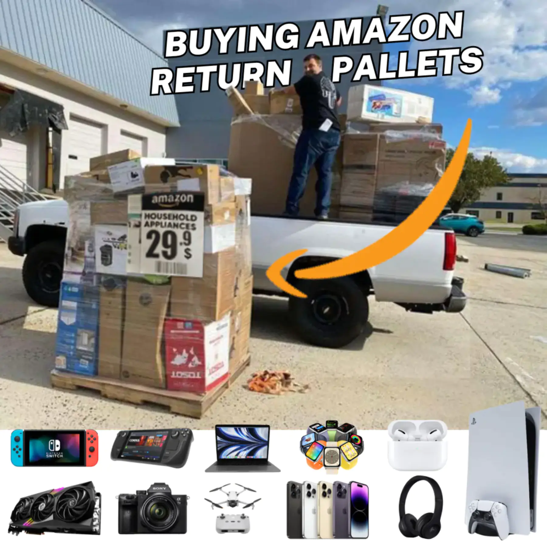 🎁Amazon 2025 Warehouse Return Pallets📱💻🎮 - Last Chance to Order