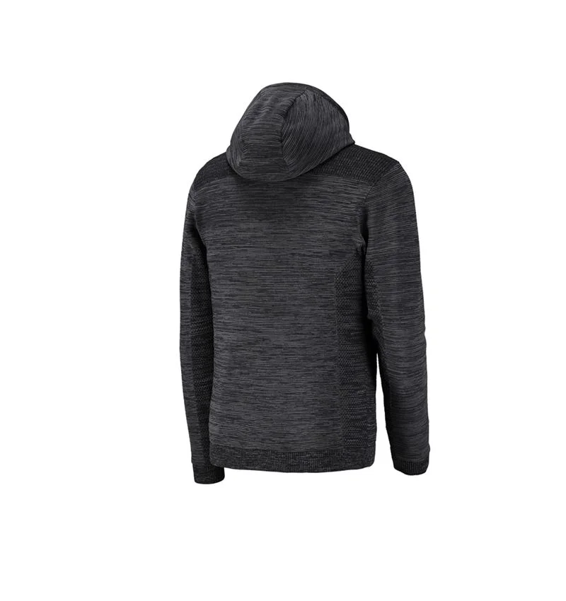 Windbreaker hooded knitted jacket e.s.motion ten