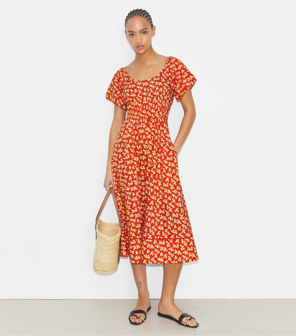 Scoop-Neck Dress