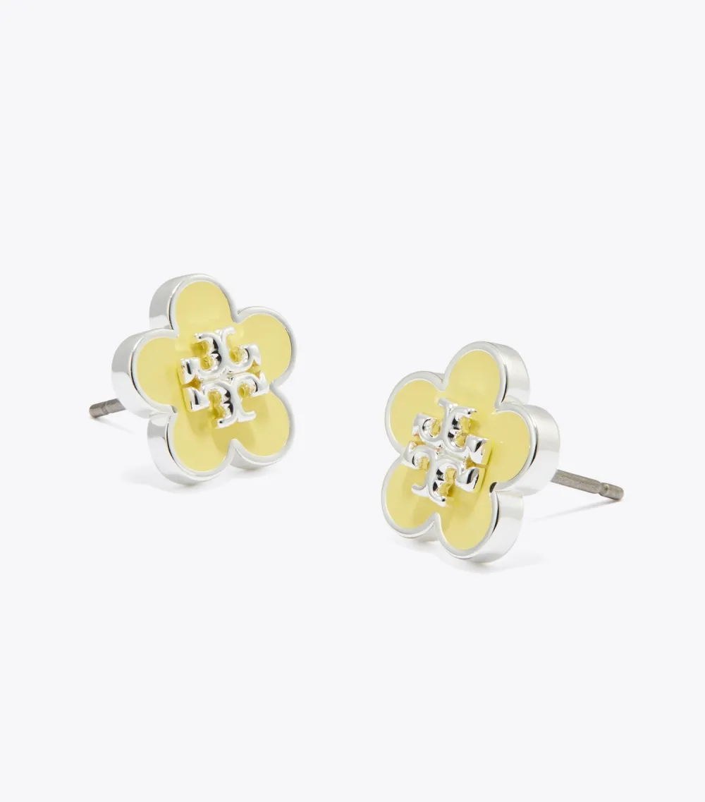 Kira Enamel Flower Stud Earring
