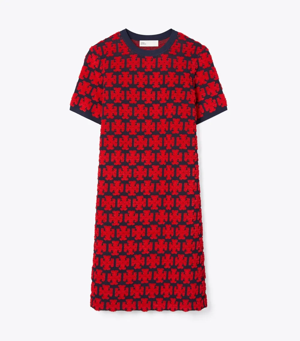 Logo Bouclé Dress