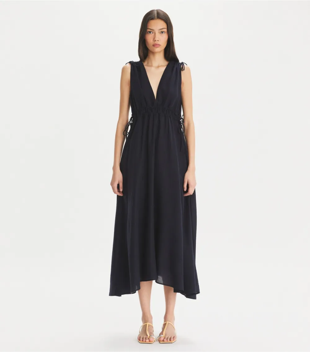 Sleeveless Smocked Dress