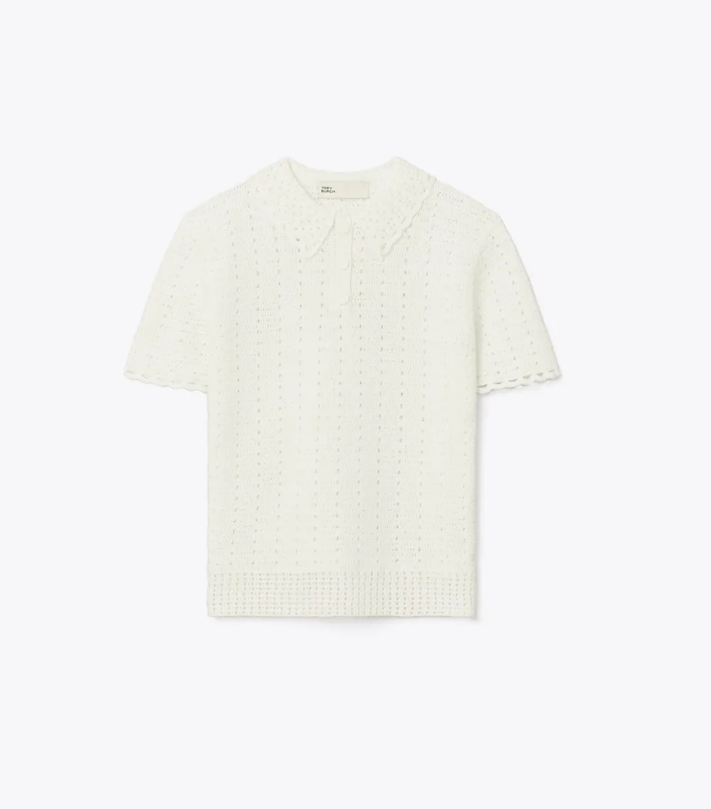 Crochet Cotton Polo