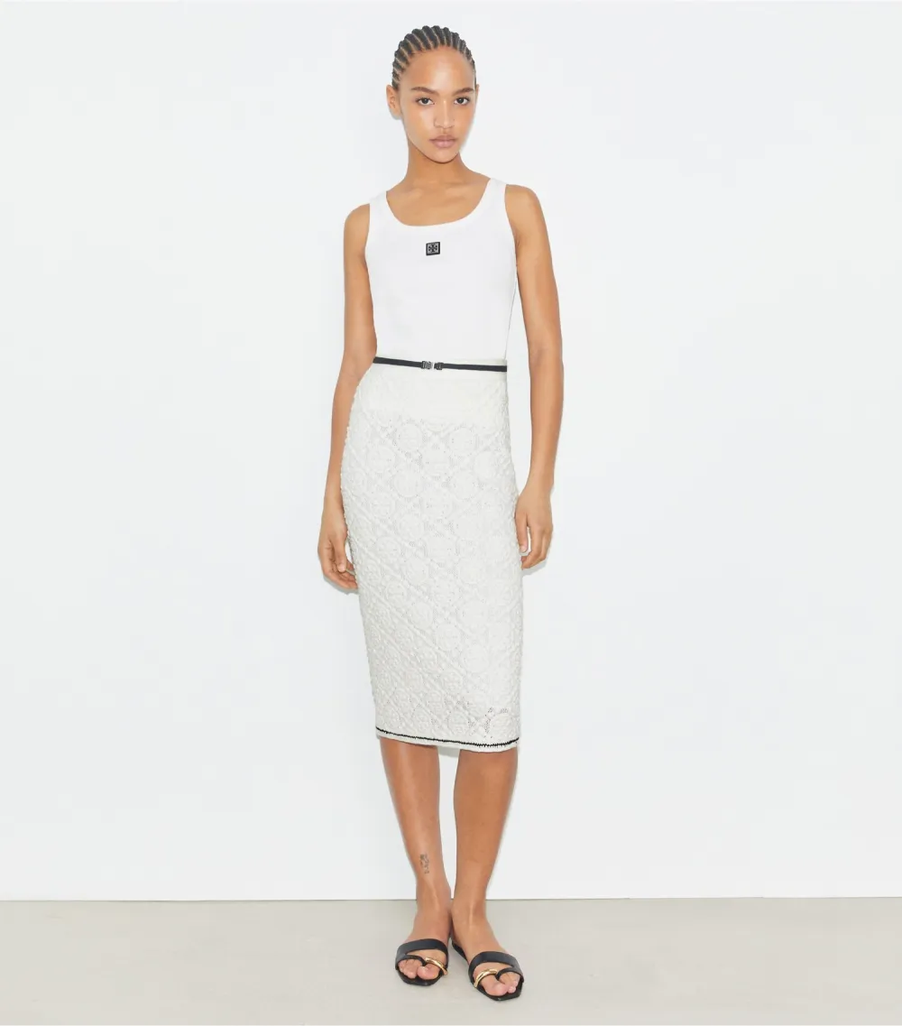Logo Lace Skirt