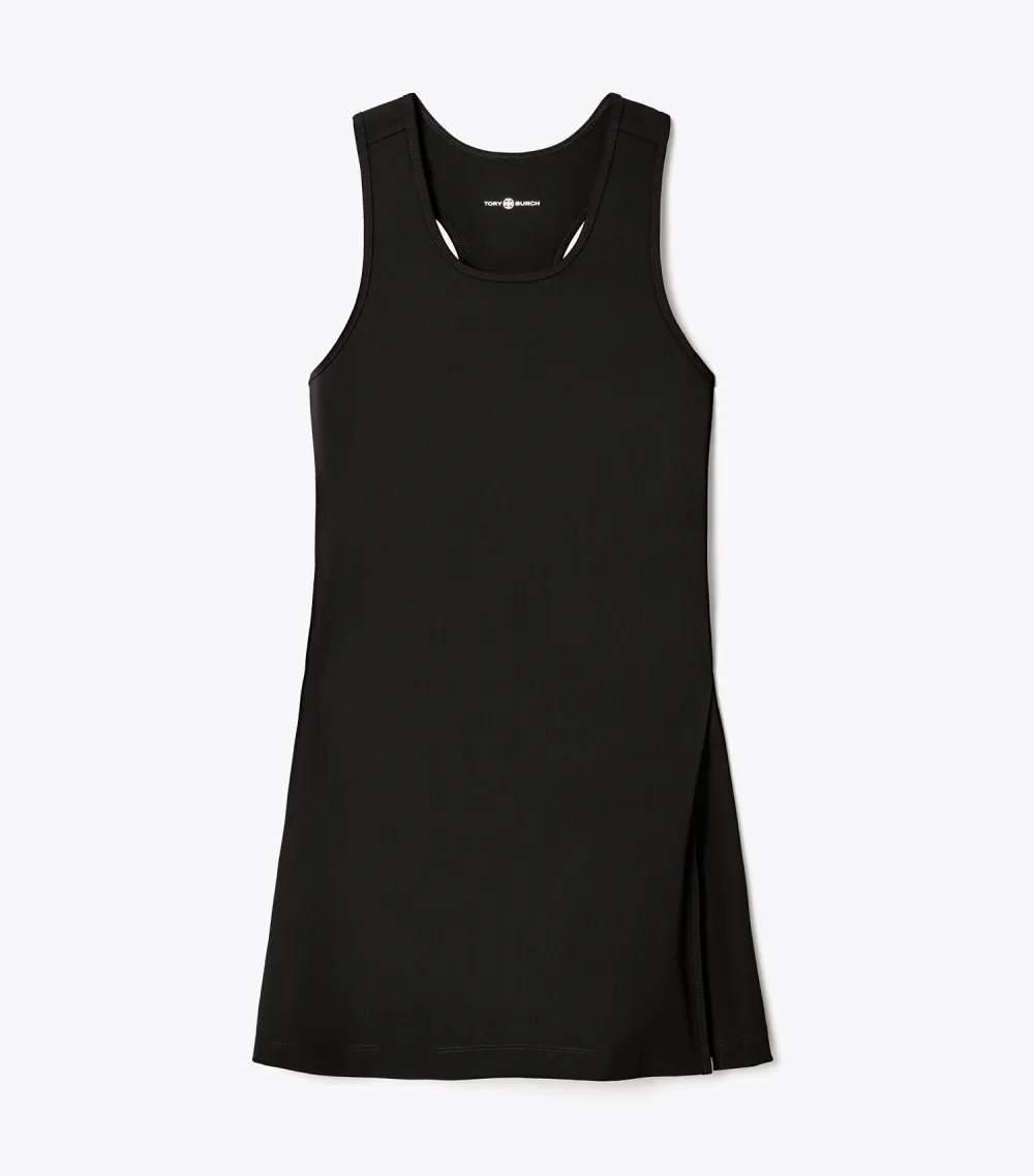 Performance Jersey Side-Slit Tennis Dress