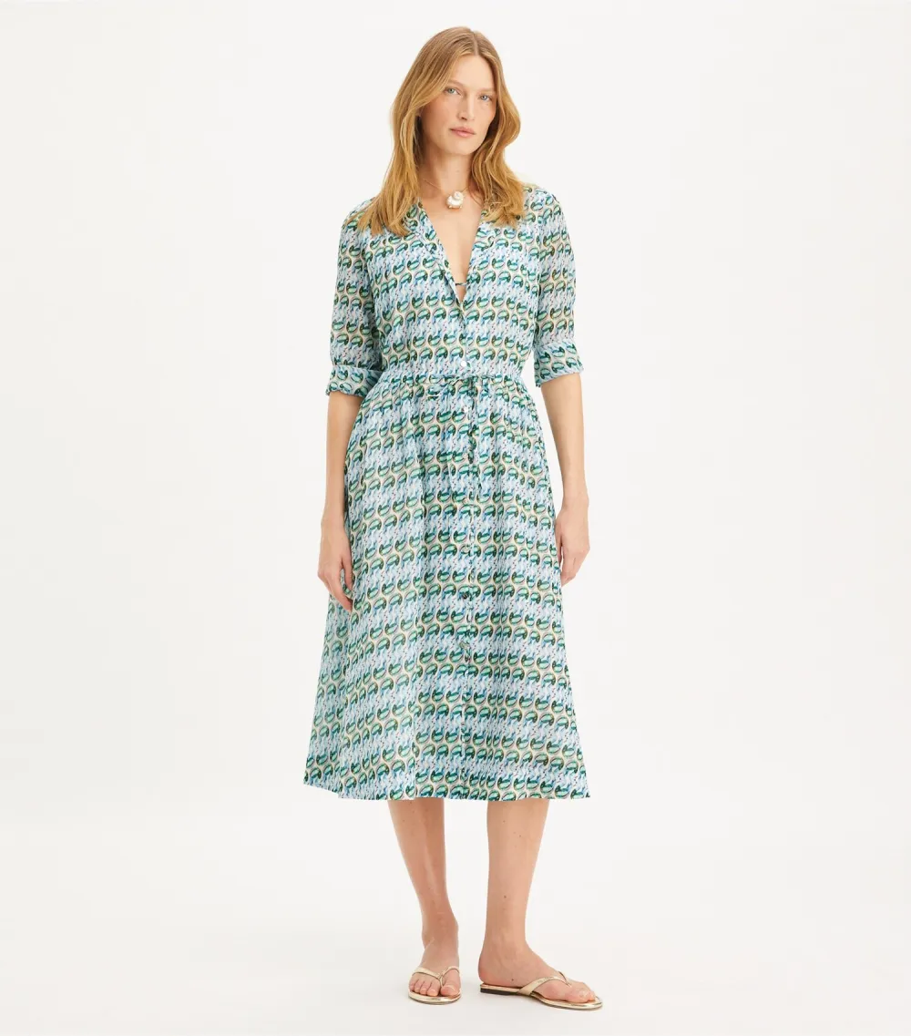 Printed Shirtdress
