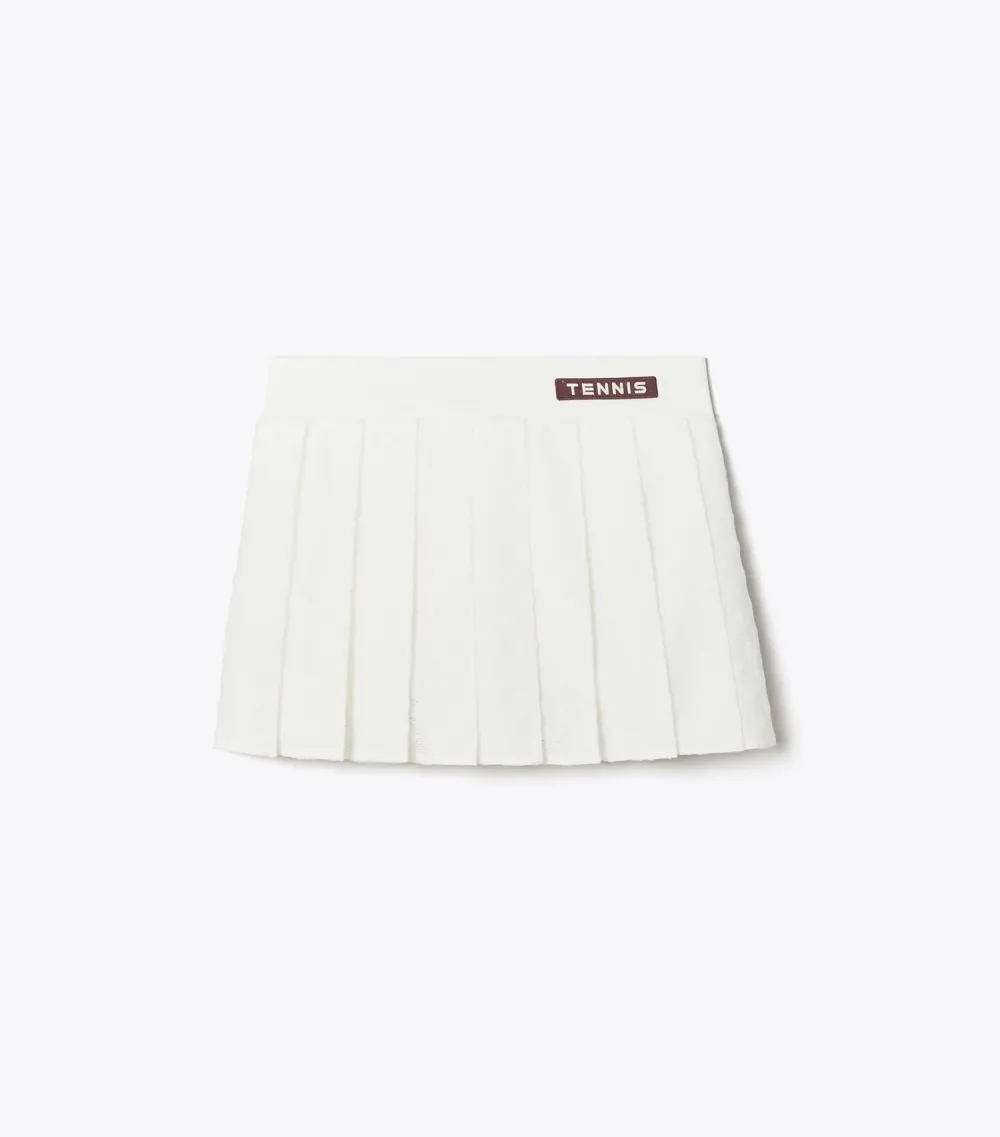 Terry Jacquard Mini Tennis Skirt